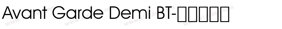 Avant Garde Demi BT字体转换